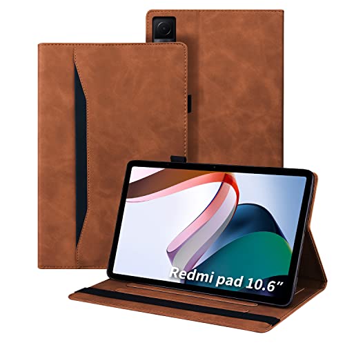 Auslbin Hülle für Xiaomi Redmi Pad 10.61 Zoll 2022 PU-Leder mit der Stand Funktion Tablet Case Schutzhülle für Xiaomi Redmi Pad 10.61 Zoll,Braun von Auslbin