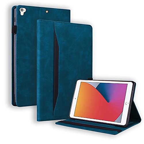 Auslbin Hülle für iPad Air 2/iPad 6./5.Generation,iPad Air 1,PU-Leder Schutzhülle Case mit der Stand und Auto Schlaf/Aufwach Funktion Tablet Case für iPad 2018/2017,iPad Air 2,Blau von Auslbin