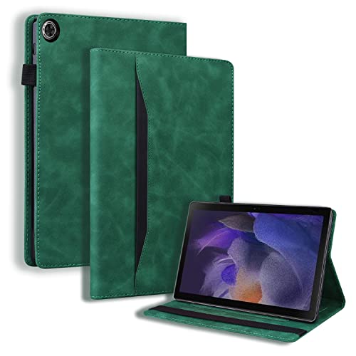 Auslbin Samsung Galaxy Tab A8 Hülle 10.5 Zoll (2021 Version) PU-Leder mit der Stand Funktion Tablet Case mit Auto Schlaf/Aufwach Schutzhülle für Samsung Galaxy Tab A8 Hülle SM-X205/X200 (Grün) von Auslbin