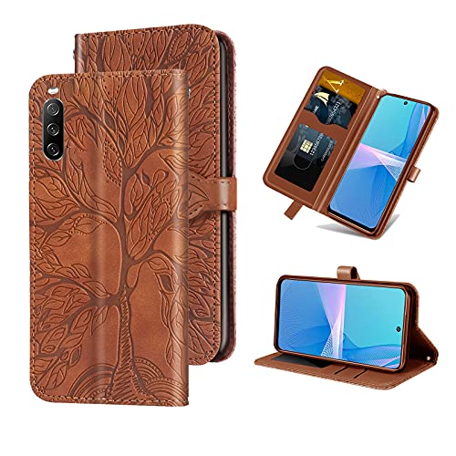 Auslbin für Sony Xperia 10 III Hülle,Handy Lederhülle PU Leder Hülle Brieftasche Handytasche Cover Kompatibel für Sony Xperia 10 III Ledertasche,Braun Auslbin für Sony Xperia 10 III Hülle,Handy Lederhülle PU Leder Hülle Brieftasche Handytasche Cover Kompatibel für Sony Xperia 10 III Ledertasche,Braun von Auslbin