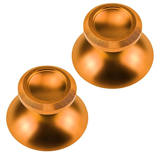 Aussel Metall Aluminium Thumbsticks Thumb Grip Stick für PS4 Xbox EIN Game System Controller 2 in 1 (Golden) von Aussel