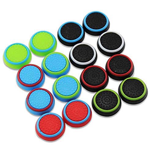 Aussel Silikon Thumb Sticks Thumb Grip Caps schützen für PS4 PS3 Xbox 360 Xbox EIN Spiel System Controller 8 Pack (Color 2) von Aussel