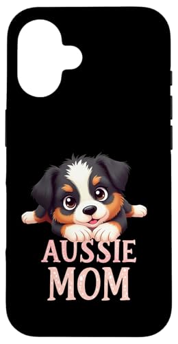 Aussie Mama Hund Australian Shepherd Mama Süßer Welpe Hülle für iPhone 16 Aussie Mama Hund Australian Shepherd Mama Süßer Welpe Hülle für iPhone 16 von Australian Shepherd Fun Designs