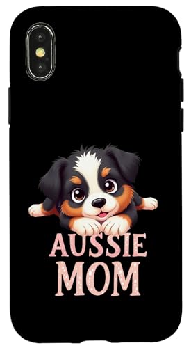 Aussie Mama Hund Australian Shepherd Mama Süßer Welpe Hülle für iPhone X/XS Aussie Mama Hund Australian Shepherd Mama Süßer Welpe Hülle für iPhone X/XS von Australian Shepherd Fun Designs