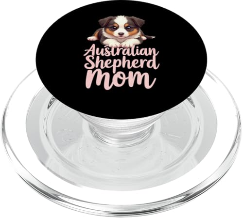 Aussie Mama Hund Australian Shepherd Mama Süßer Welpe PopSockets PopGrip für MagSafe Aussie Mama Hund Australian Shepherd Mama Süßer Welpe PopSockets PopGrip für MagSafe von Australian Shepherd Fun Designs