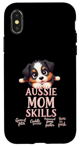 Lustiges Aussie Mom Dog Australian Shepherd Mama Humor Zitat Hülle für iPhone X/XS Lustiges Aussie Mom Dog Australian Shepherd Mama Humor Zitat Hülle für iPhone X/XS von Australian Shepherd Fun Designs