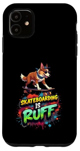 Lustiges Skateboarding-Geschenk für australische Schäferhundbesitzer Hülle für iPhone 11 Lustiges Skateboarding-Geschenk für australische Schäferhundbesitzer Hülle für iPhone 11 von Australian Shepherd Fun Designs