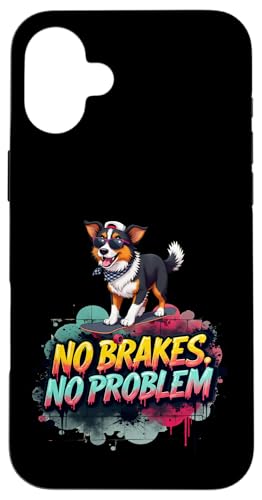 Lustiges Skateboarding-Geschenk für australische Schäferhundbesitzer Hülle für iPhone 16 Plus Lustiges Skateboarding-Geschenk für australische Schäferhundbesitzer Hülle für iPhone 16 Plus von Australian Shepherd Fun Designs