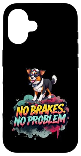 Lustiges Skateboarding-Geschenk für australische Schäferhundbesitzer Hülle für iPhone 16 Lustiges Skateboarding-Geschenk für australische Schäferhundbesitzer Hülle für iPhone 16 von Australian Shepherd Fun Designs