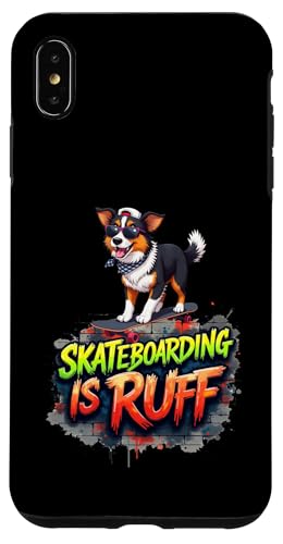 Lustiges Skateboarding-Geschenk für australische Schäferhundbesitzer Hülle für iPhone XS Max Lustiges Skateboarding-Geschenk für australische Schäferhundbesitzer Hülle für iPhone XS Max von Australian Shepherd Fun Designs