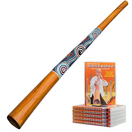 Australian Treasures - Didgeridoo Anfänger Packet ''Natural Paint'' + DVD von Australian Treasures