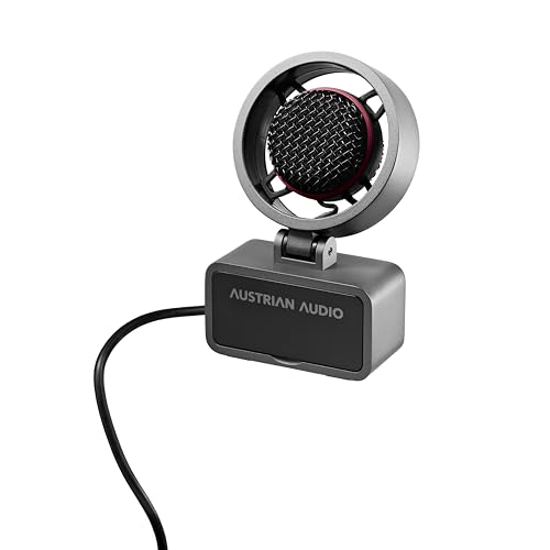Austrian Audio MiCreator Satellite Mikrofon, Studio Mikrofon (Ergänzung für MiCreator Studio oder Standalone, TRRS Mikrofon mit Kopfhörerbuchse, kompaktes Metallgehäuse, Max. Schalldruck: 130 dB SPL) von Austrian Audio