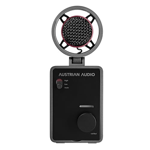 Austrian Audio MiCreator Studio Mikrofon mit integriertem Audio-Interface (Kondensator-Kapsel, Plug-and-Play, leichte Bedienung, austauschbare Faceplates, zwei IN- und OUT-Anschlüsse, Max SPL: 130 dB) von Austrian Audio