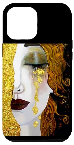 Hülle für iPhone 14 Pro Max Golden Tears Gemälde von Gustav Klimt Inspiration von Austrian art