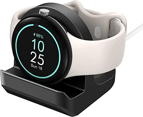 Austuo Anti-Rutsch Silikon Ladegerät Halter für Google Pixel Watch, Google Smartwatch 41mm Ladegerät Dock mit Kabel Management Slot (Ladegerät Nicht enthalten) von Austuo