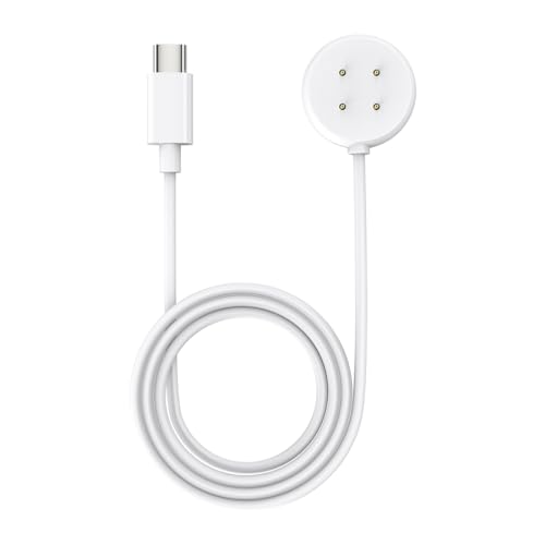 Austuo Kompatibel mit Google Pixel Watch 2 Ladegerät, magnetisches schnelles USB C Ladekabel für Fitbit Sense/Sense 2/Versa 3/Versa 4, 3.3 ft (Nicht für Pixel Watch 1), weiß von Austuo