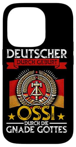 Deutscher Durch Geburt Ossi Durch Die Gnade Gottes Grafik Hülle für iPhone 14 Pro Deutscher Durch Geburt Ossi Durch Die Gnade Gottes Grafik Hülle für iPhone 14 Pro von Authentisches Ostdeutschland Design Für Deutsche
