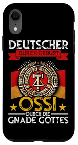 Deutscher Durch Geburt Ossi Durch Die Gnade Gottes Grafik Hülle für iPhone XR Deutscher Durch Geburt Ossi Durch Die Gnade Gottes Grafik Hülle für iPhone XR von Authentisches Ostdeutschland Design Für Deutsche