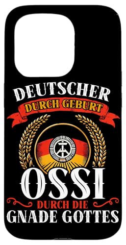 Deutscher Durch Geburt Ossi Durch Die Gnade Gottes Hülle für iPhone 15 Pro Deutscher Durch Geburt Ossi Durch Die Gnade Gottes Hülle für iPhone 15 Pro von Authentisches Ostdeutschland Design Für Deutsche