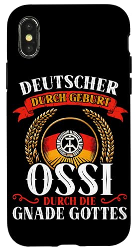 Deutscher Durch Geburt Ossi Durch Die Gnade Gottes Hülle für iPhone X/XS von Authentisches Ostdeutschland Design Für Deutsche