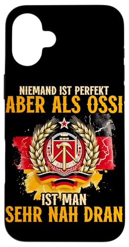 Niemand Ist Perfekt Aber Als Ossi Ist Man Sehr Nah Dran Hülle für iPhone 16 Plus Niemand Ist Perfekt Aber Als Ossi Ist Man Sehr Nah Dran Hülle für iPhone 16 Plus von Authentisches Ostdeutschland Design Für Deutsche
