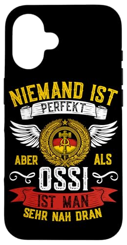 Niemand Ist Perfekt Aber Als Ossi Ist Man Sehr Nah Dran Hülle für iPhone 16 Niemand Ist Perfekt Aber Als Ossi Ist Man Sehr Nah Dran Hülle für iPhone 16 von Authentisches Ostdeutschland Design Für Deutsche