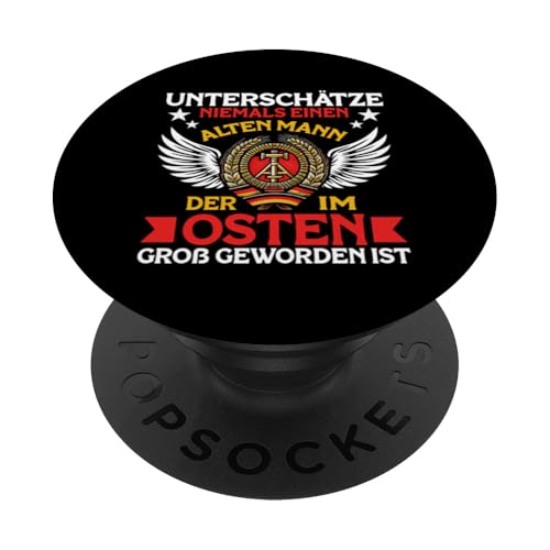 Ostdeutschland Ossi Stolz Retro Erbe Traditionen Grafik PopSockets Klebender PopGrip von Authentisches Ostdeutschland Design Für Deutsche