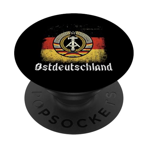 Ostdeutschland Ossi Stolz Retro Erbe Traditionen Grafik PopSockets Klebender PopGrip von Authentisches Ostdeutschland Design Für Deutsche