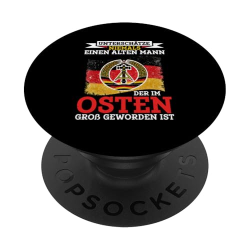 Ostdeutschland Ossi Stolz Retro Erbe Traditionen Grafik PopSockets Klebender PopGrip von Authentisches Ostdeutschland Design Für Deutsche