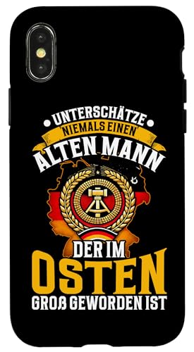 Ostdeutschland Stolz Retro Erbe Traditionen Grafik Ossi Hülle für iPhone X/XS von Authentisches Ostdeutschland Design Für Deutsche
