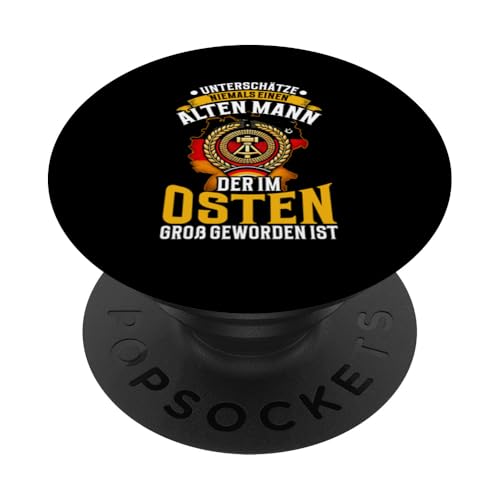 Ostdeutschland Stolz Retro Erbe Traditionen Grafik Ossi PopSockets Klebender PopGrip von Authentisches Ostdeutschland Design Für Deutsche