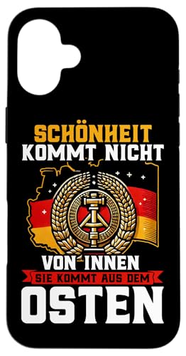 Schönheit Kommt Nicht Von Innen Sie Kommt Aus Dem Osten Hülle für iPhone 16 Plus Schönheit Kommt Nicht Von Innen Sie Kommt Aus Dem Osten Hülle für iPhone 16 Plus von Authentisches Ostdeutschland Design Für Deutsche
