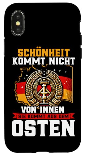 Schönheit Kommt Nicht Von Innen Sie Kommt Aus Dem Osten Hülle für iPhone X/XS Schönheit Kommt Nicht Von Innen Sie Kommt Aus Dem Osten Hülle für iPhone X/XS von Authentisches Ostdeutschland Design Für Deutsche