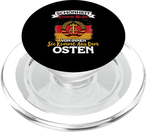 Schönheit Kommt Nicht Von Innen Sie Kommt Aus Dem Osten PopSockets PopGrip für MagSafe von Authentisches Ostdeutschland Design Für Deutsche