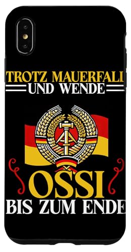 Trotz Mauerfall Und Wende Ossi Bis Zum Ende Ostdeutschland Hülle für iPhone XS Max Trotz Mauerfall Und Wende Ossi Bis Zum Ende Ostdeutschland Hülle für iPhone XS Max von Authentisches Ostdeutschland Design Für Deutsche