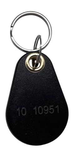 2 Stück 26 Bit Proximity Schlüsselanhänger schwarz Tear Drop Weigand Prox kompatibel mit ISOProx 1386 1326 H10301 Formatlesern. Funktioniert mit den meisten Zugangskontrollsystemen. Mitgeliefert von AuthorizID