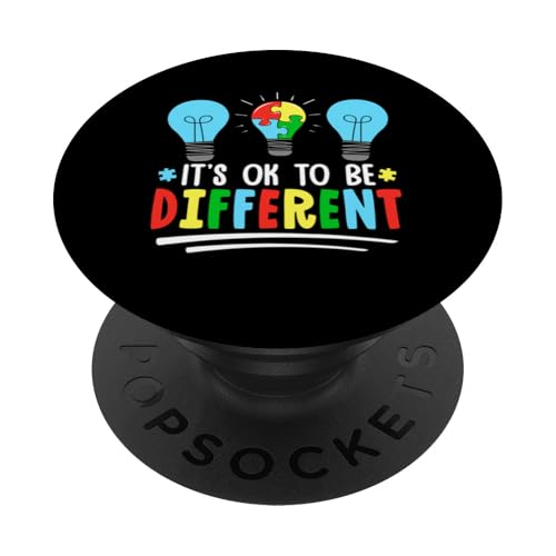 Es ist in Ordnung, ein anderes Autismus-Bewusstsein zu sein PopSockets Klebender PopGrip Es ist in Ordnung, ein anderes Autismus-Bewusstsein zu sein PopSockets Klebender PopGrip von Autism Awareness Kids Support Squad