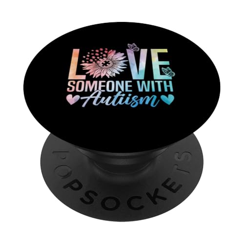 Lieben Sie jemanden mit Autismus-Bewusstsein PopSockets Klebender PopGrip Lieben Sie jemanden mit Autismus-Bewusstsein PopSockets Klebender PopGrip von Autism Awareness Kids Support Squad