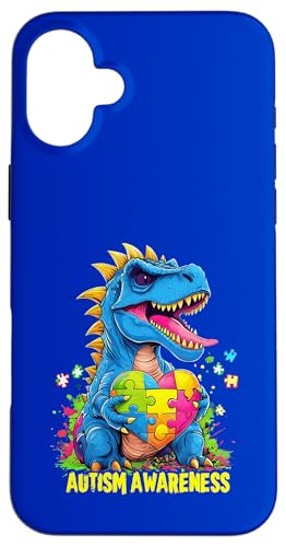 Dinosaurier Autismus Autistisch Weltbewusstsein Tag Monat ADHS Hülle für iPhone 16 Plus Dinosaurier Autismus Autistisch Weltbewusstsein Tag Monat ADHS Hülle für iPhone 16 Plus von Autism Awareness Support Autistic Children