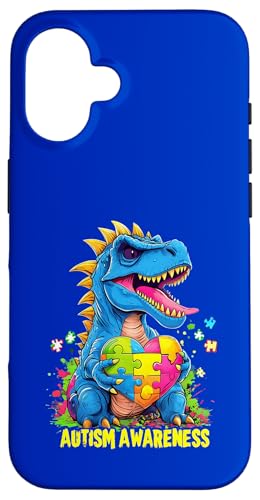Dinosaurier Autismus Autistisch Weltbewusstsein Tag Monat ADHS Hülle für iPhone 16 Dinosaurier Autismus Autistisch Weltbewusstsein Tag Monat ADHS Hülle für iPhone 16 von Autism Awareness Support Autistic Children