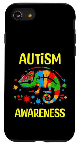 Gecko Eidechse Autismus Autistic World Awareness Day Month Kids Hülle für iPhone SE (2020) / 7 / 8 von Autism Awareness Support Autistic Children