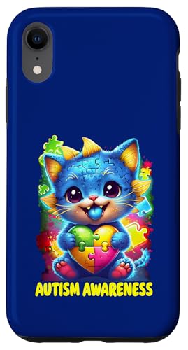 Kätzchen Katze Autismus Autistisch Weltbewusstsein Tag Monat ADHS Hülle für iPhone XR von Autism Awareness Support Autistic Children