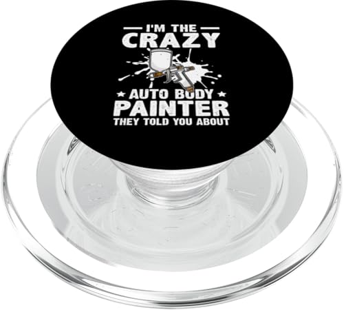 Karosserielackierer: Ich bin der verrückte Karosserielackierer PopSockets PopGrip für MagSafe Karosserielackierer: Ich bin der verrückte Karosserielackierer PopSockets PopGrip für MagSafe von Auto Body Painter And Car Varnisher Designs