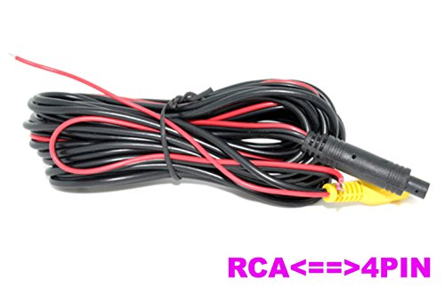 Auto Wayfeng WF® Auto Video Kabel RCA-4PIN für Auto Parkplatz Rearview Rückansicht Kamera Connect Car Monitor DVD Trigger Kabel von Auto Wayfeng WF