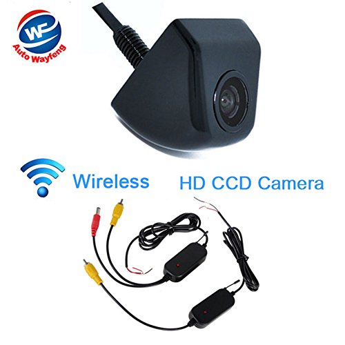 Auto Wayfeng WF® Wireless Drahtlose Auto Rückfahrkamera CCD 170 Grad Winkel Sicherung Parkplatz Kamera, Schwarz von Auto Wayfeng WF