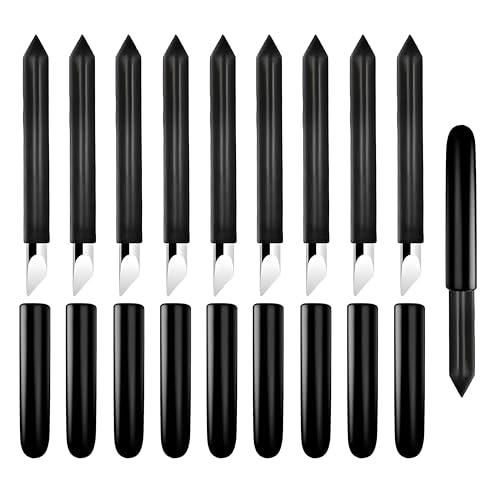 10Pcs Hochwertige Klingen mit Feiner Spitze,Cricut Zubehör Kompatibel mit Maker/Maker 3 Schneidemaschinen, Ersatzschneideklingen kompatibel mit Explore Air/Air 2/Explore Air 3 (Schwarze) von AutoPrevails