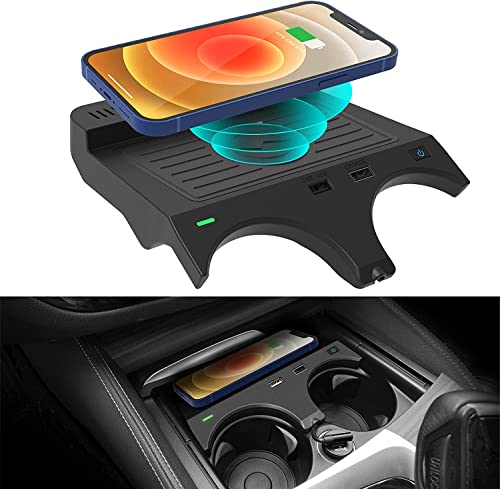 AutoQi Kabellose Handy-Ladestation Qi kfz-Ladegeräte passend für BMW 5er G30 G31 6er G32 Baujahr 2018-2023 von AutoQi