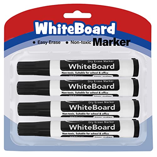 Autoau Whiteboard Stifte 4 Stück Whiteboard Marker Korrigierbar Rundspitze Folienstift Abwischbar 2-3mm Linienbreite Marker Stifte für Kühlschrank Monatsplaner Kalender Planungstafeln von Autoau