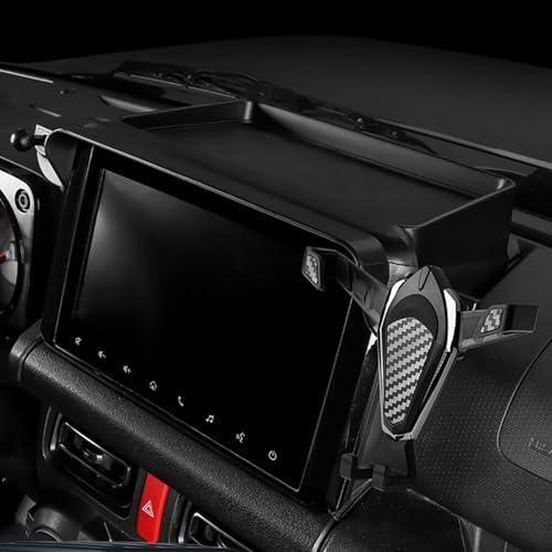 Autophoton Telefonhalter für Jimny 2019-2024 Konsole Bildschirmhalterung Clip Handyständer Aufbewahrungsbox Halterung (für 3-Türer) von Autophoton