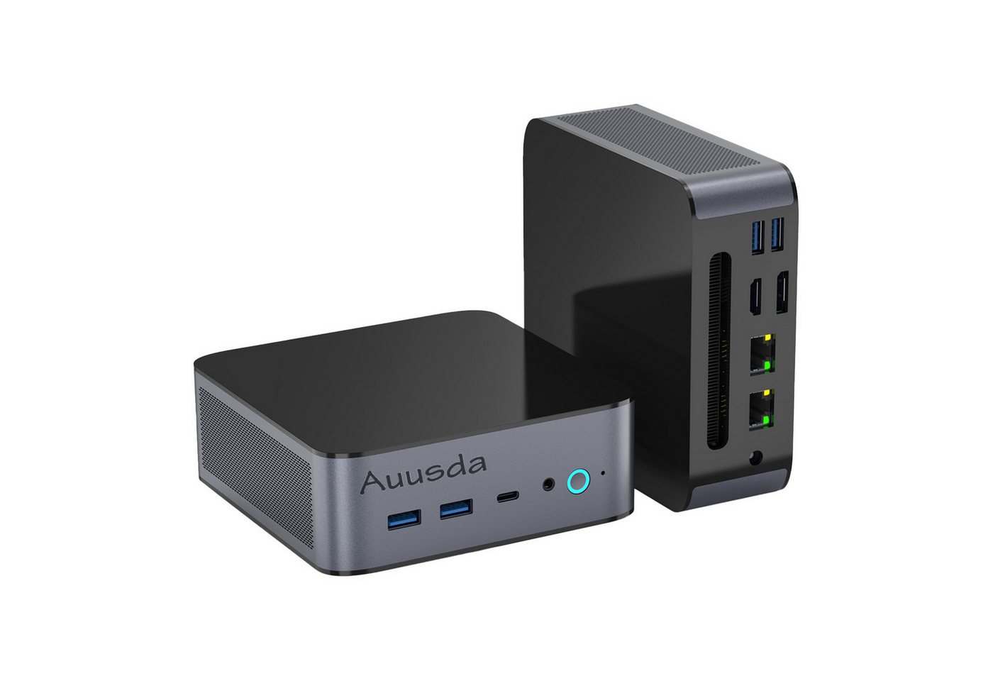 Auusda H90 Mini PC, i7 11390H, HDTV, HP, Typ-C Multi-Interface-Design Mini-PC (AMD, 16 GB RAM, 512 GB SSD, Dual-SOD-Kartensteckplatz-Design, High-Definition-Multi-Screen-Display) von Auusda